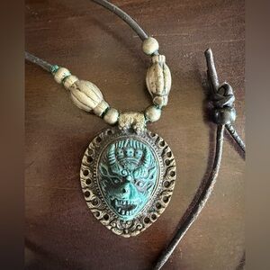 Handcrafted Tribal Necklace Vintage 1990’s from Witch’s Estate Sale